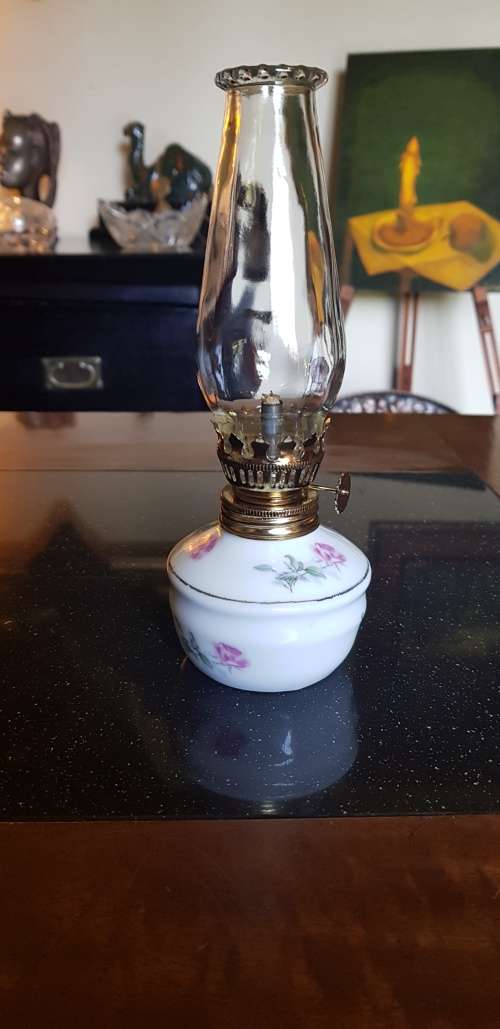 Small Porcelain Paraffin Lamp