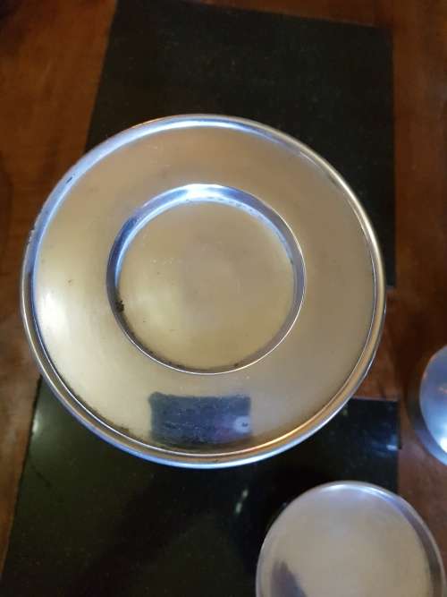 3 Silver Coloured Candle Stick Stands