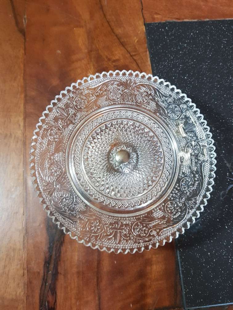Footed Glass Serving Dish