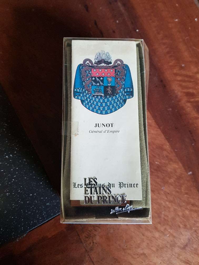 Vintage Les Etains Du Prince. General Junot. Marked & Boxed