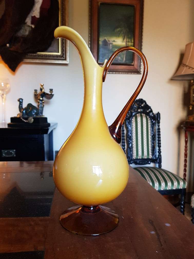 Beautiful Murano Style Glass Pitcher