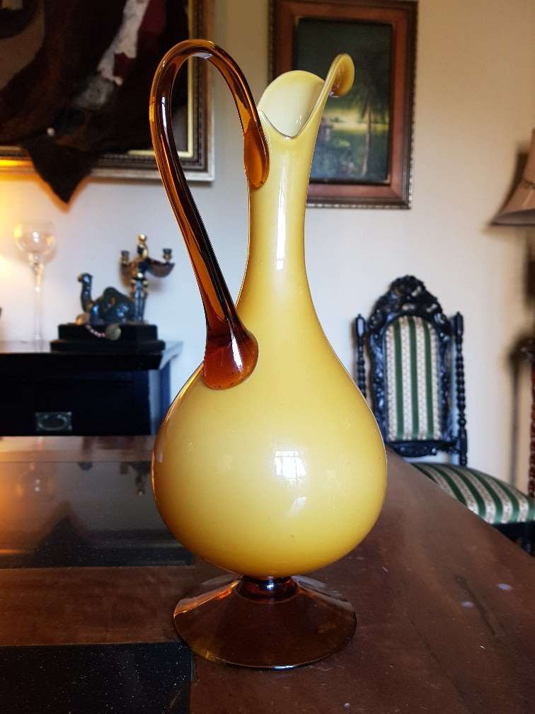 Beautiful Murano Style Glass Pitcher