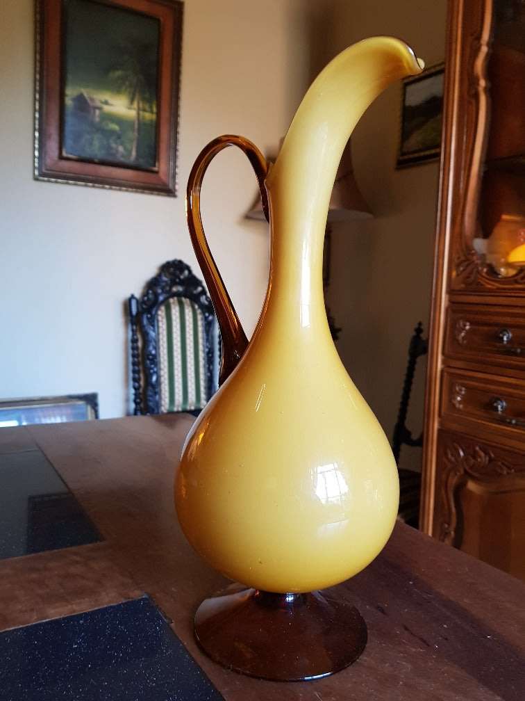 Beautiful Murano Style Glass Pitcher