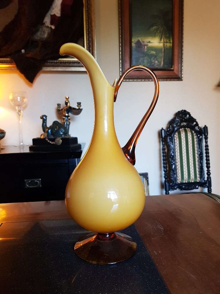 Beautiful Murano Style Glass Pitcher