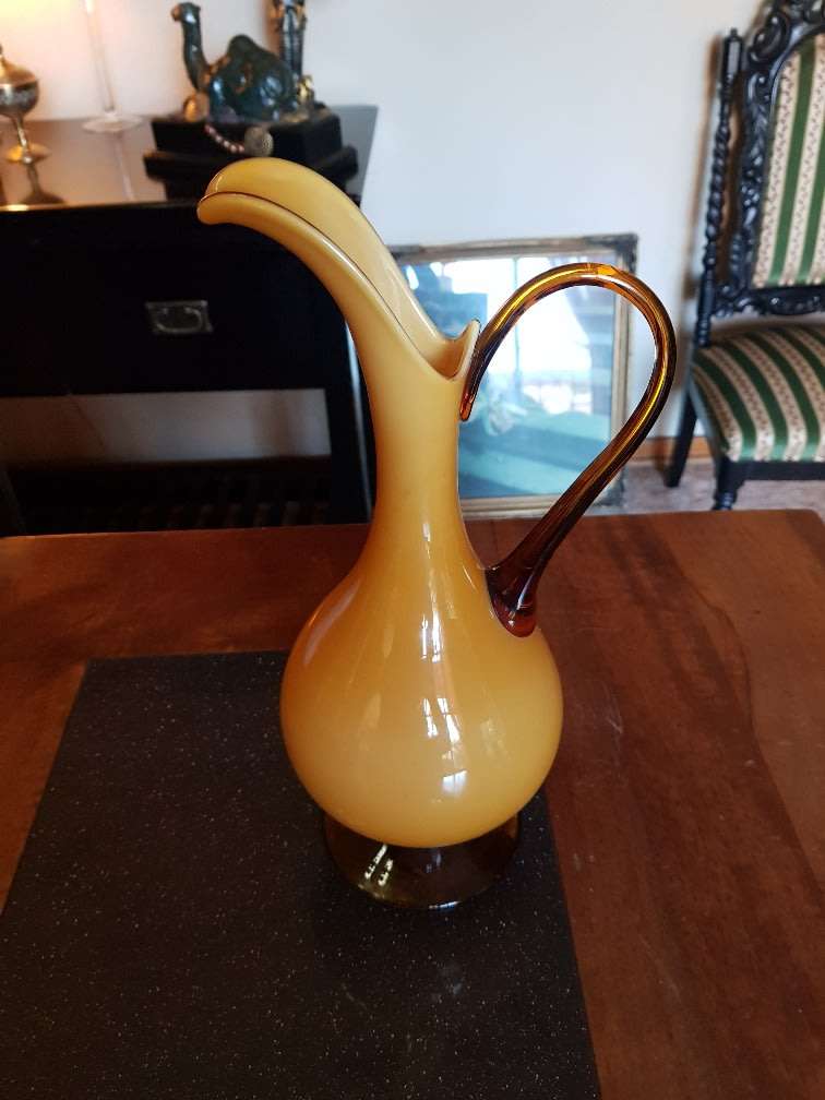 Beautiful Murano Style Glass Pitcher