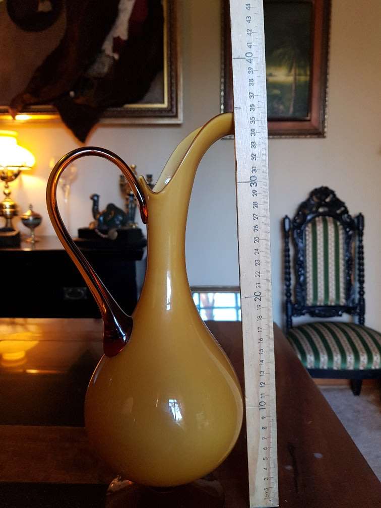 Beautiful Murano Style Glass Pitcher