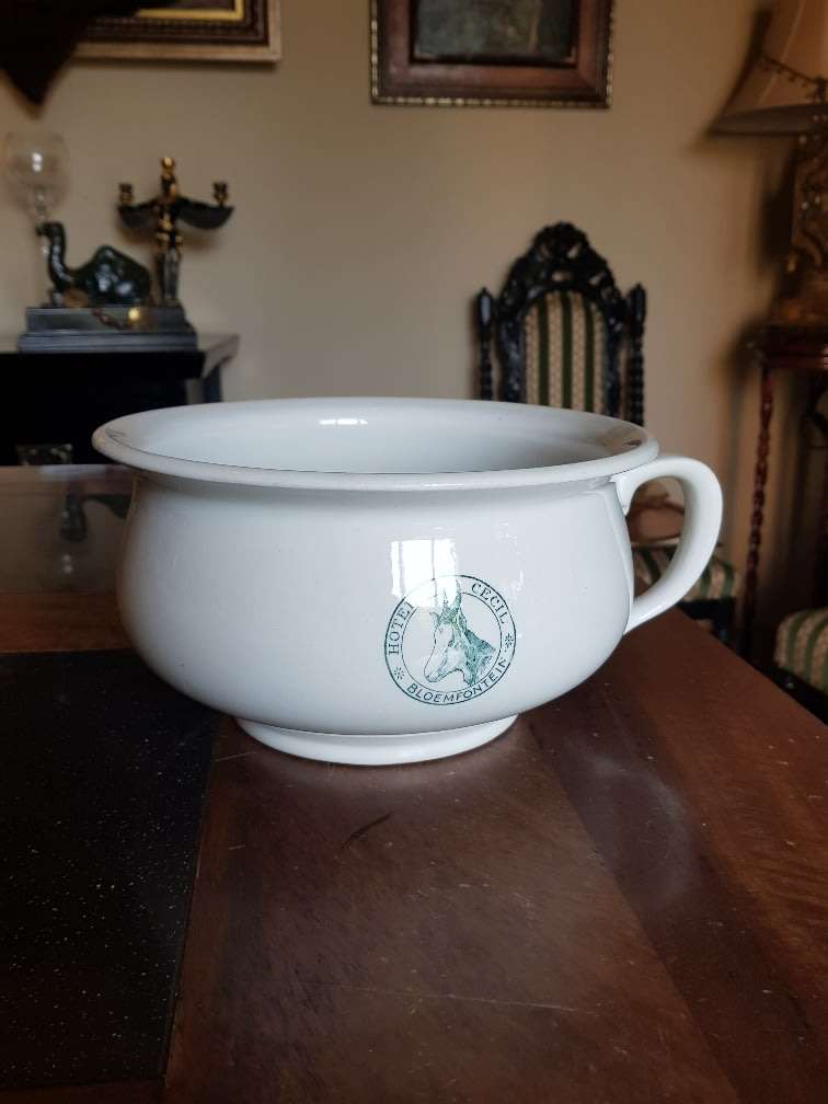 Beautiful Cecil Hotel Chamber Pot. Marked