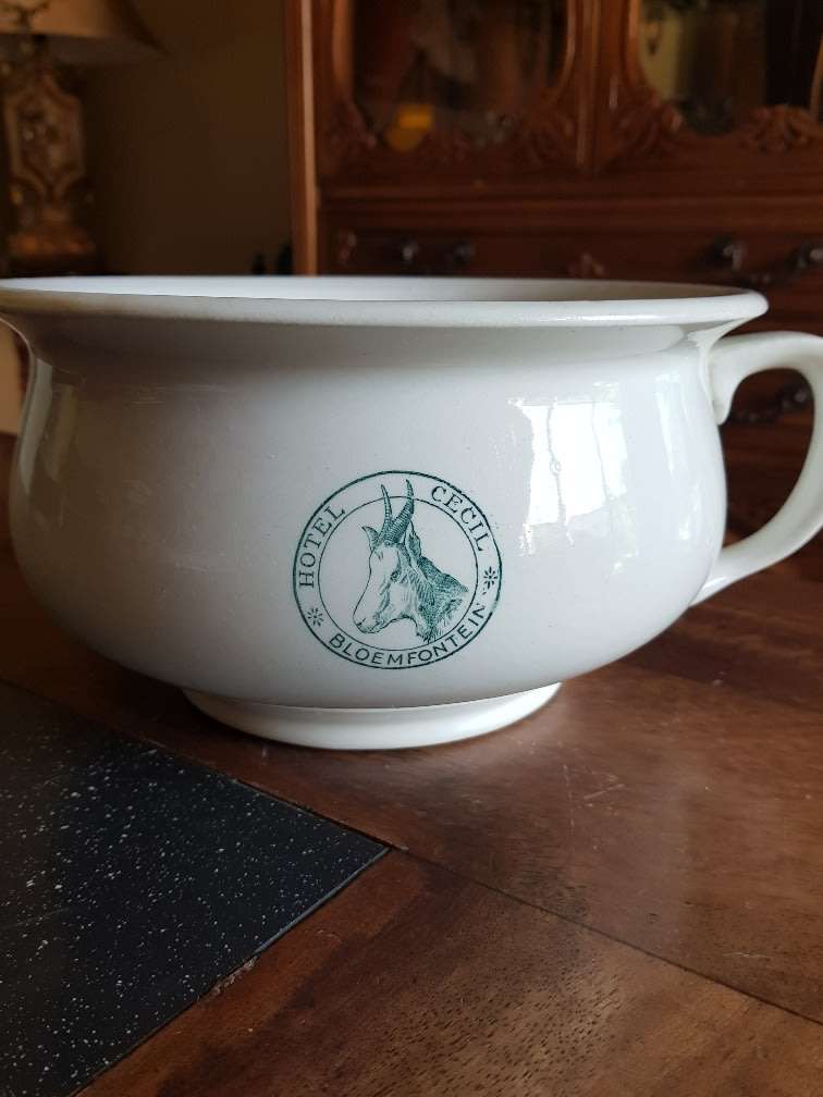 Beautiful Cecil Hotel Chamber Pot. Marked