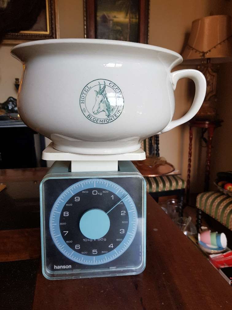 Beautiful Cecil Hotel Chamber Pot. Marked