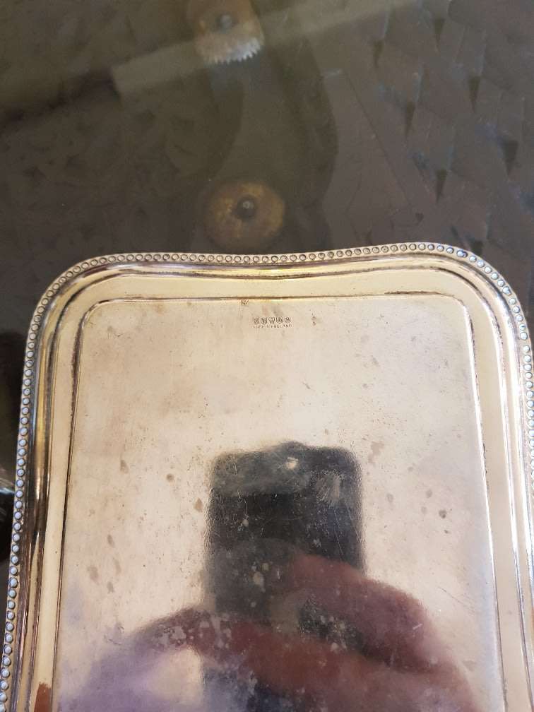 Beautiful Vintage Silver Plated Lidded Butter Dish. Marked