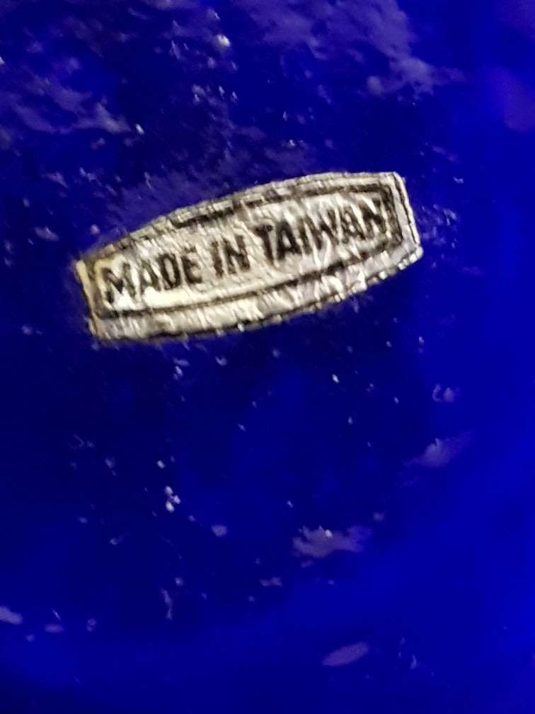 Absolutely Stunning Blue Art Vase. Marked