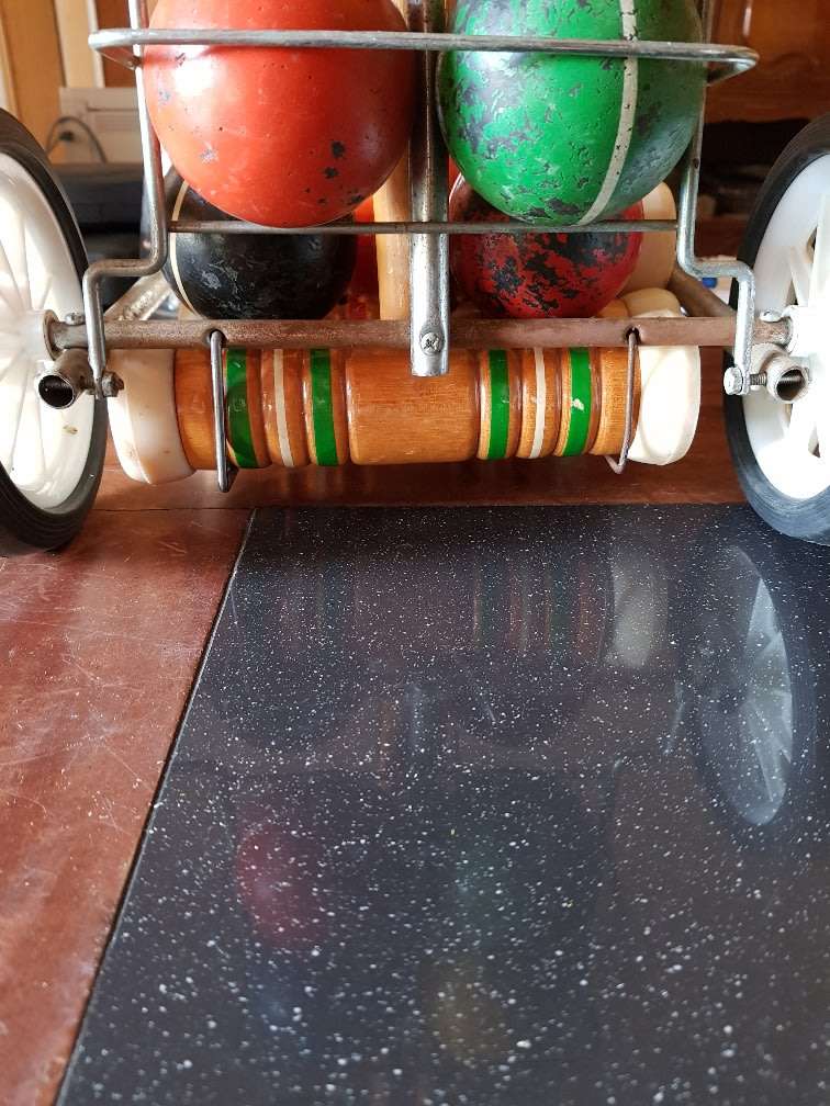Stunning Vintage Croquet Set plus Trolley. Complete
