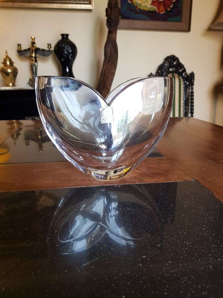 Beautiful Heavy & Thick Crystal Vase. Marked.. Marc Aurel Germany