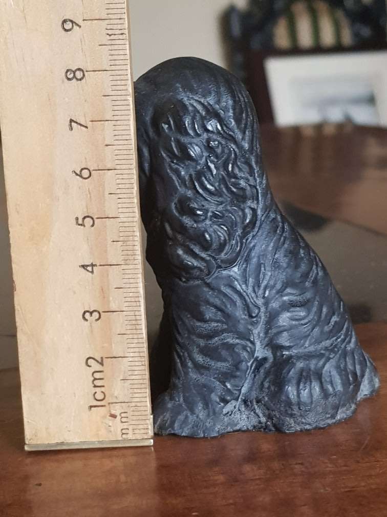 FREE SHIPPING!!!  Amazing Kingmaker Hand Carved Coal Dog Figurine. Markers Mark