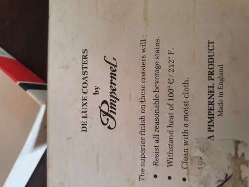 FREE SHIPPING!!!  Beautiful Coasters From Pimpernel England. Makers Mark