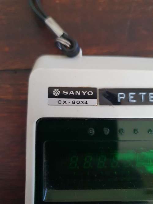 FREE SHIPPING!!! Vintage Sanyo Calculator CX-8034 Working.