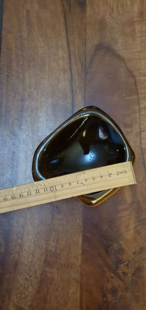 Huge Tigers Eye Stone Ashtray