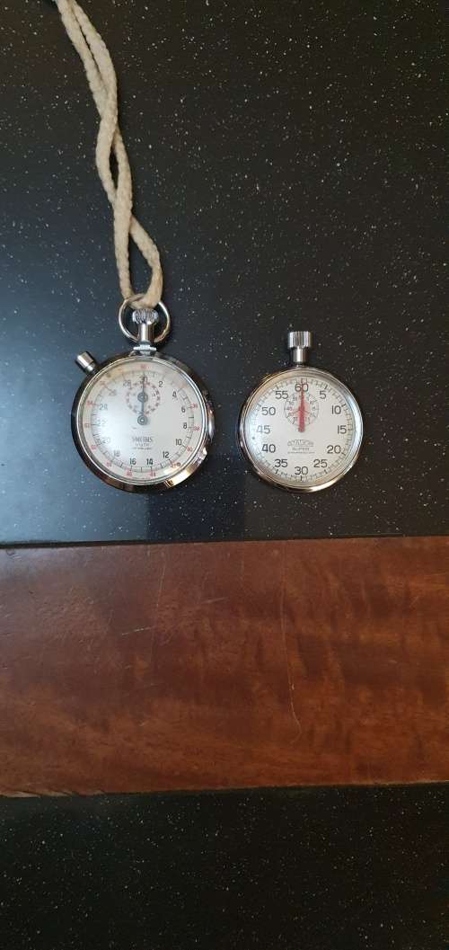 Stunning Smiths1/10th Jewelled Stop Watch Plus a Stadion Stop watch