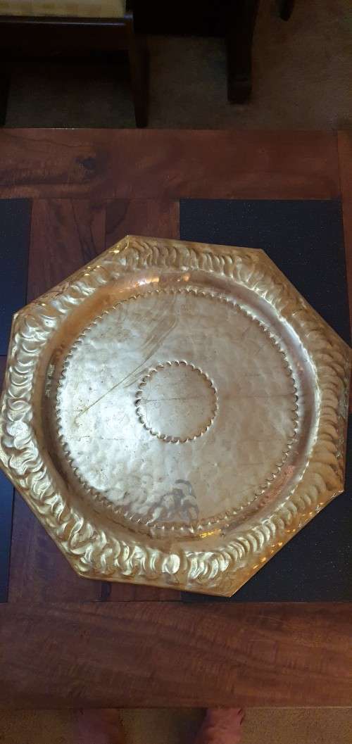 Large 55cm Vintage Btrass Wall Hanger.