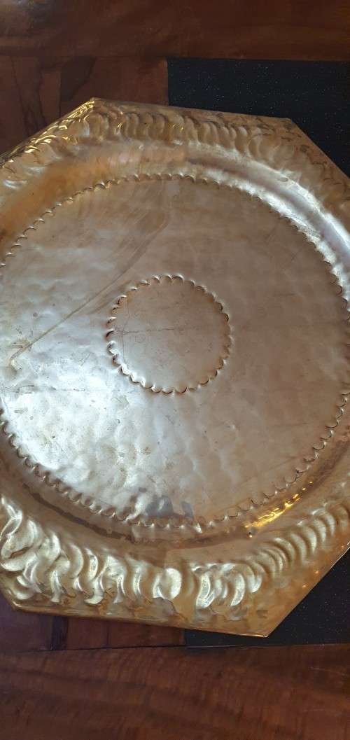 Large 55cm Vintage Btrass Wall Hanger.