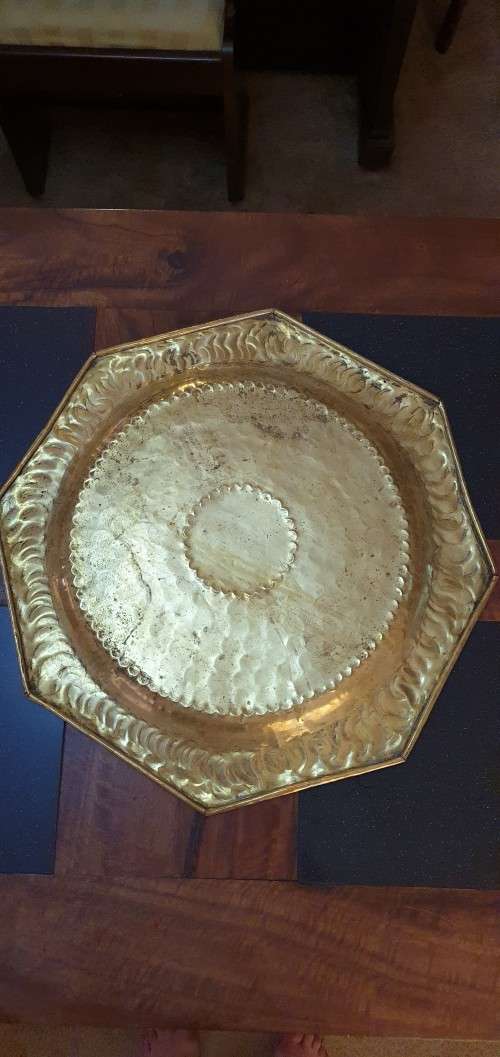 Large 55cm Vintage Btrass Wall Hanger.