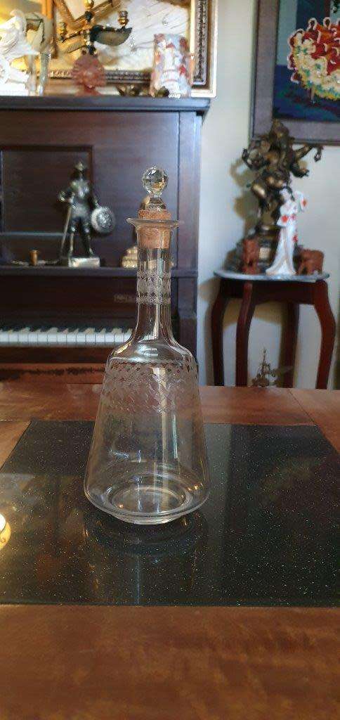 Stunning Etched Glass Decanter.