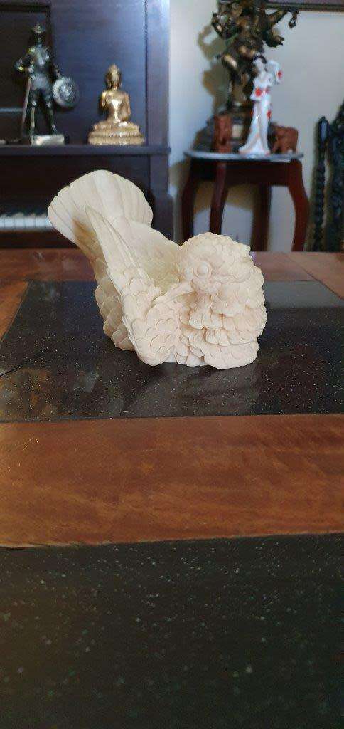 *Beautiful Alabaster Composite Dove Figure.*