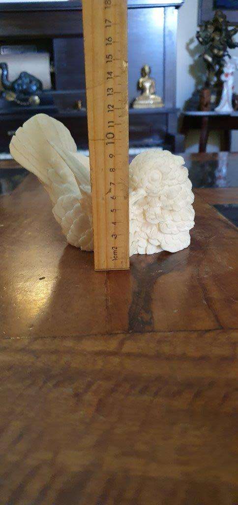 *Beautiful Alabaster Composite Dove Figure.*