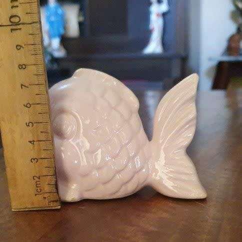Pink Porcelain Fish Motif Vase