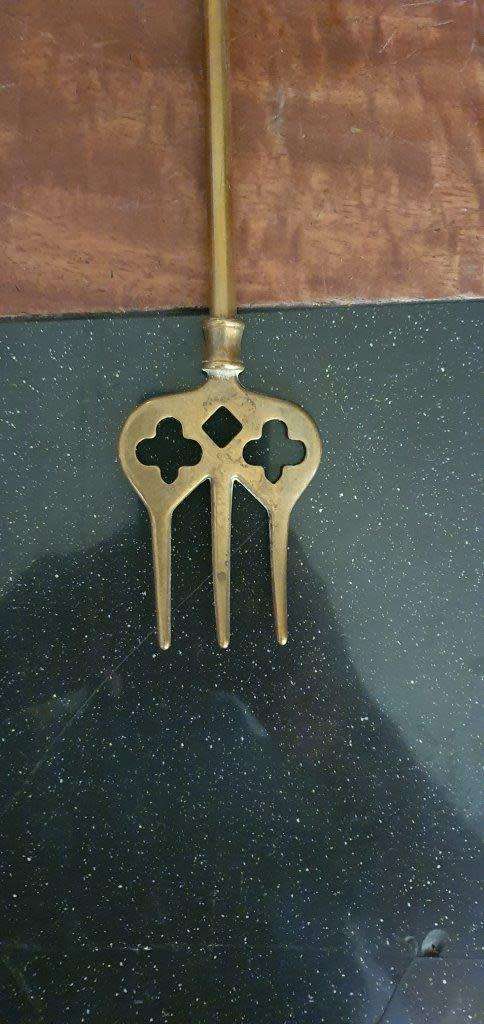 Beautiful Vintage Brass Fireplace Tool.