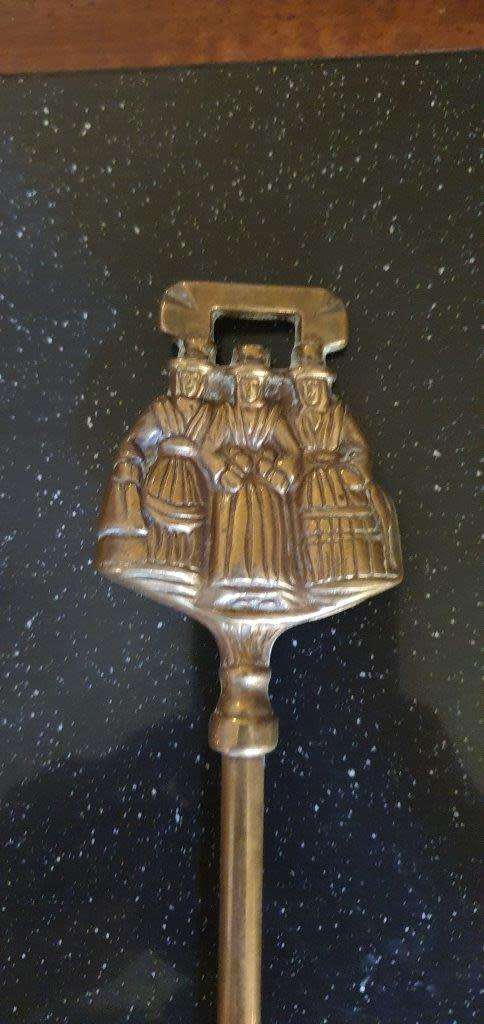 Beautiful Vintage Brass Fireplace Tool.