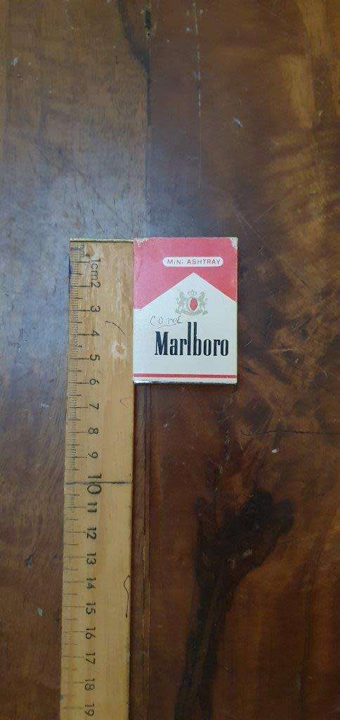 Vintage Metal Slide Open Marlboro Ashtray.