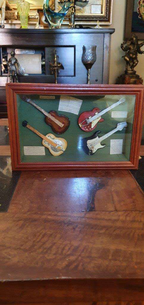 Box Framed Guitar Memorabilia