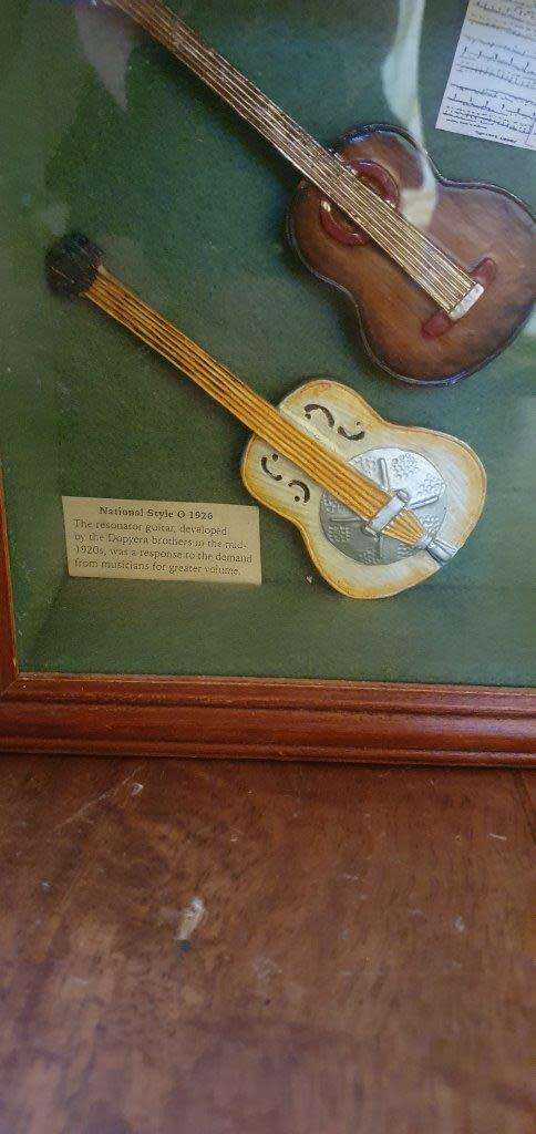 Box Framed Guitar Memorabilia