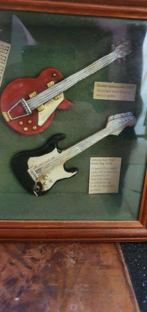 Box Framed Guitar Memorabilia