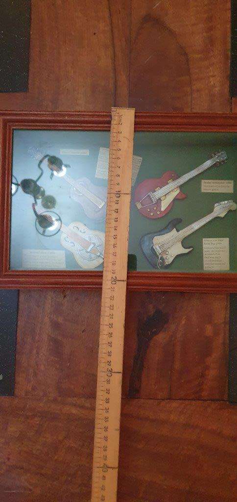 Box Framed Guitar Memorabilia