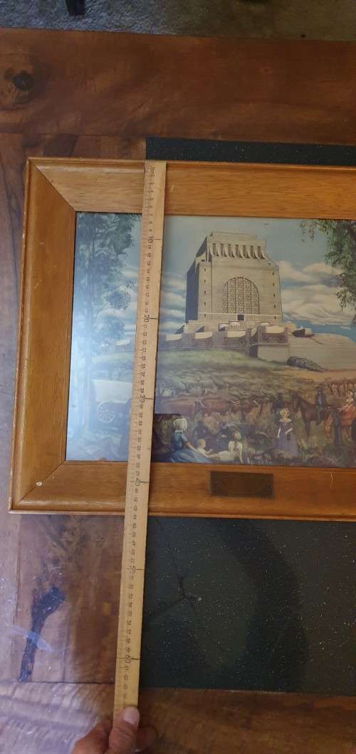 Vintage Framed Print of the Voortrekker Monument 16/12/1949
