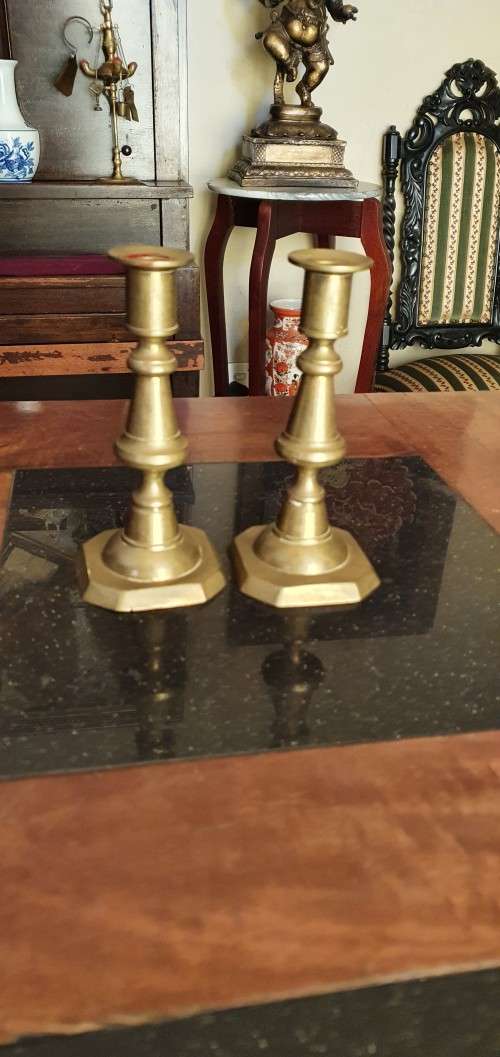 Stunning Vintage Brass Candle Stick Holders
