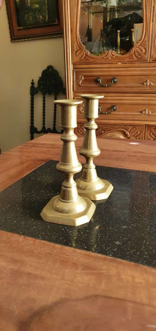 Stunning Vintage Brass Candle Stick Holders