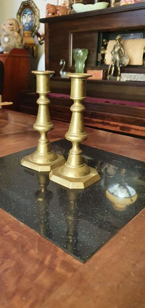 Stunning Vintage Brass Candle Stick Holders