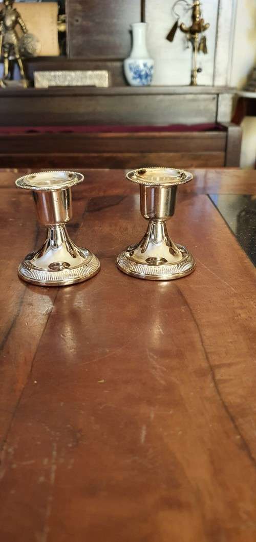 Beautiful Silver Plated Candle Stick Holders