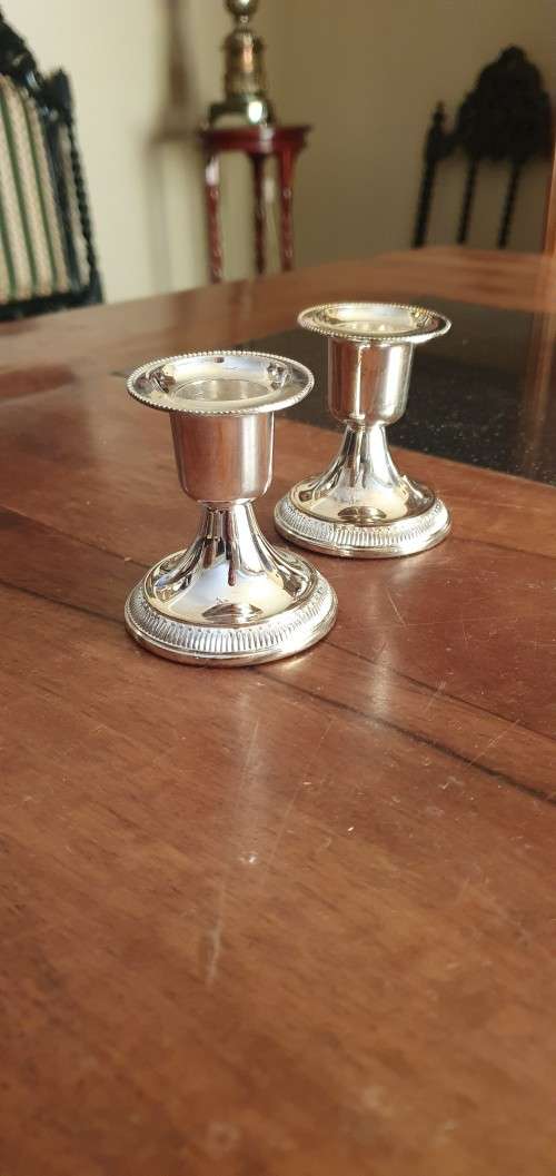 Beautiful Silver Plated Candle Stick Holders