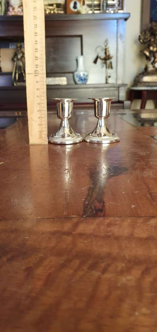 Beautiful Silver Plated Candle Stick Holders