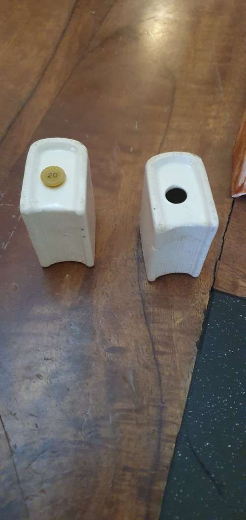 Assorted Salt and Pepper Shakers and Jam Pot