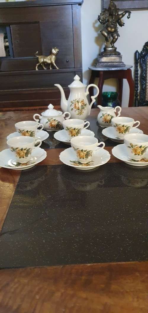 Beautiful Porcelain Demitasse Tea Set