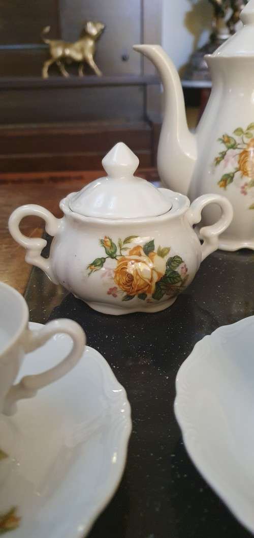 Beautiful Porcelain Demitasse Tea Set
