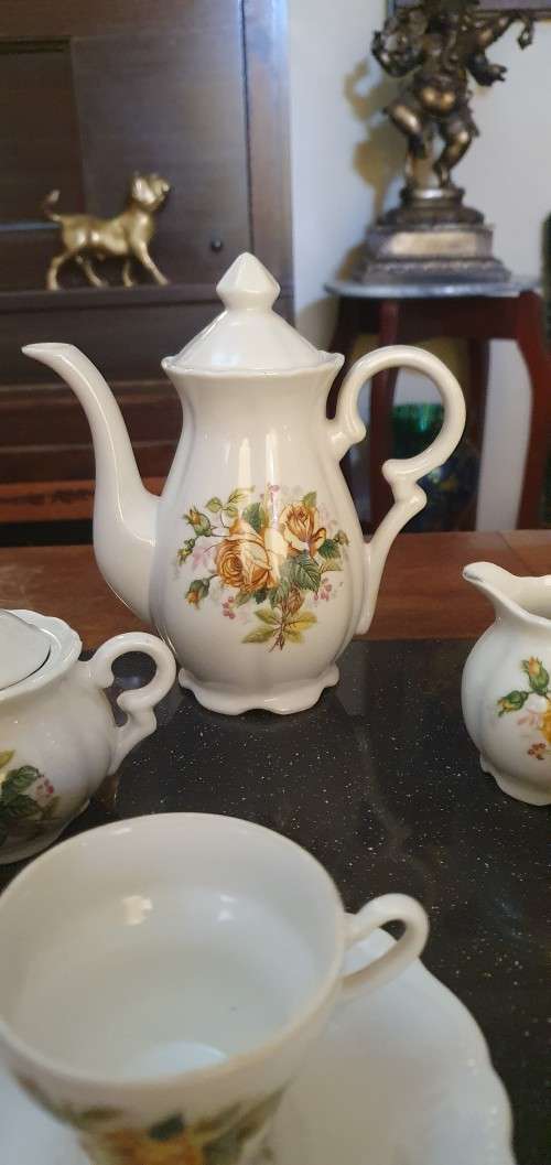 Beautiful Porcelain Demitasse Tea Set