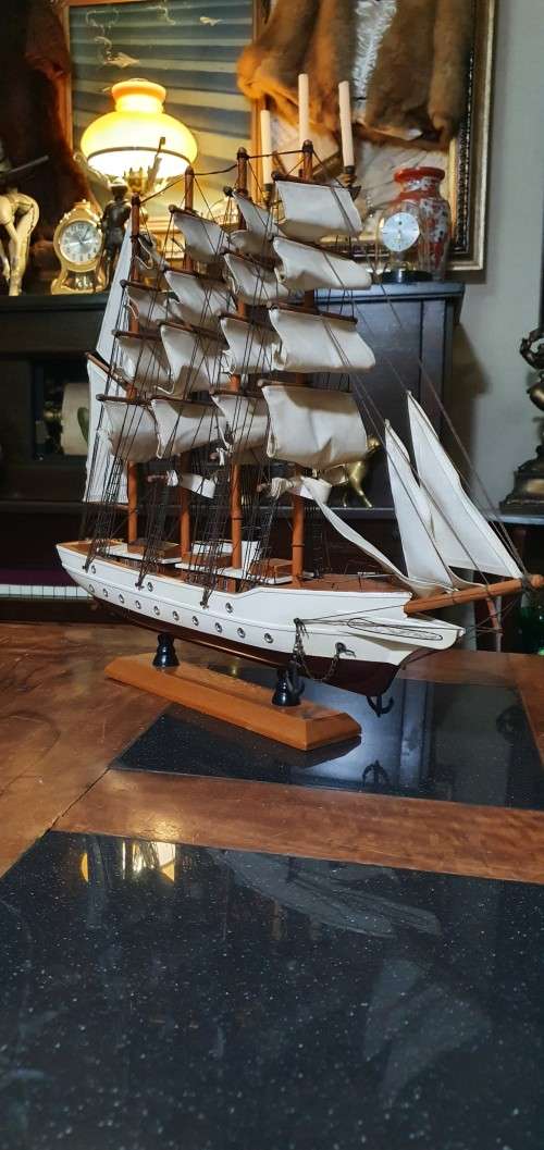 Gorgeous Sail Boat USS Cutter Eagle 1946