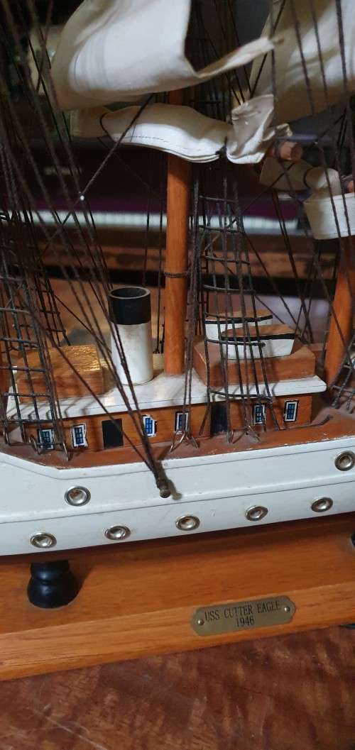 Gorgeous Sail Boat USS Cutter Eagle 1946