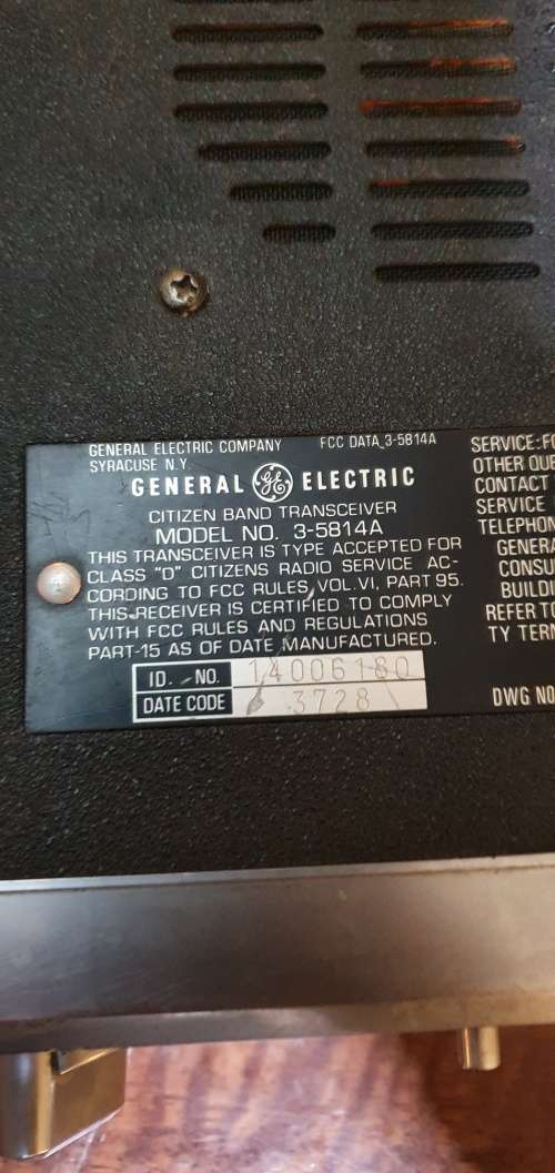 Vintage General Electric Cb Radio Plus a few Extra Parts